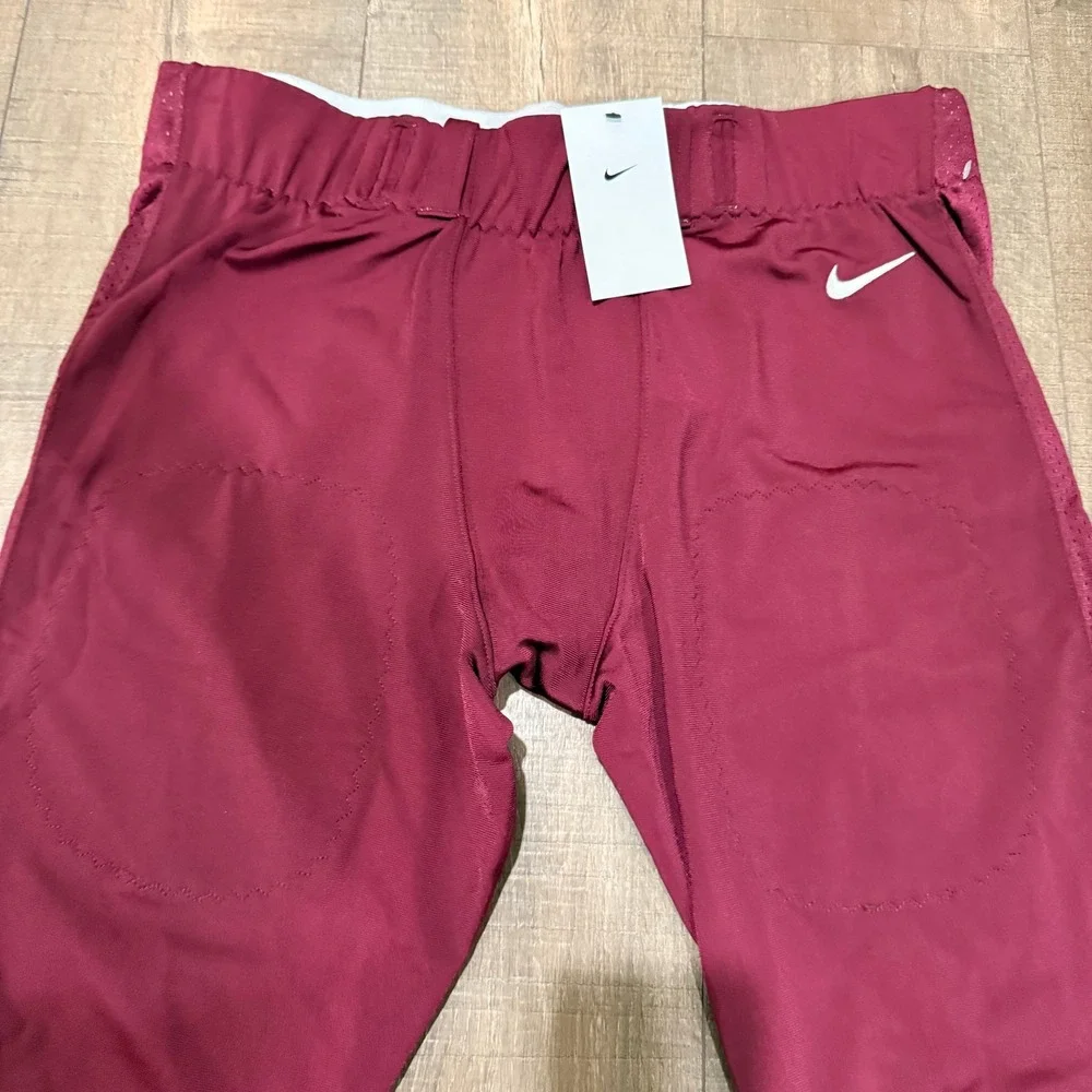 NWT Nike Mens‎ Football Integrated Padded Pants Maroon Burgundy 908728-669 XXL